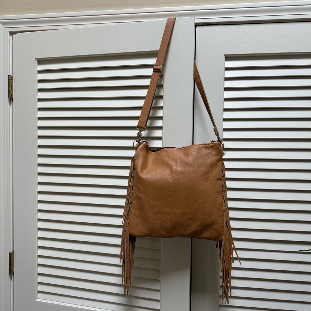 Mercy Grey Design Pendleton Fringe Crossbody - Picture 2 of 6